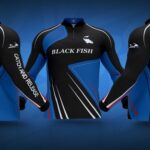 Camisa de pesca Black Fish team - Na cor Azul e Preto